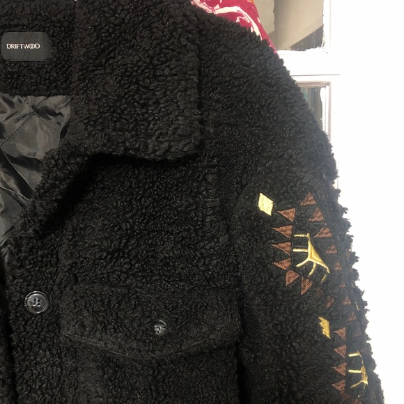 Free People x Driftwood Sheeba embroidered Sherpa jacket - Picture 13 of 16